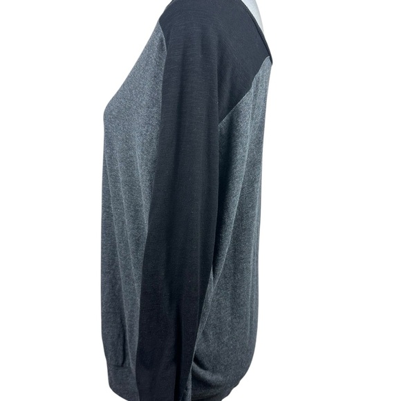 Torrid gray slub super soft long sleeve with black size 1-1X/14-16 - Picture 5 of 10